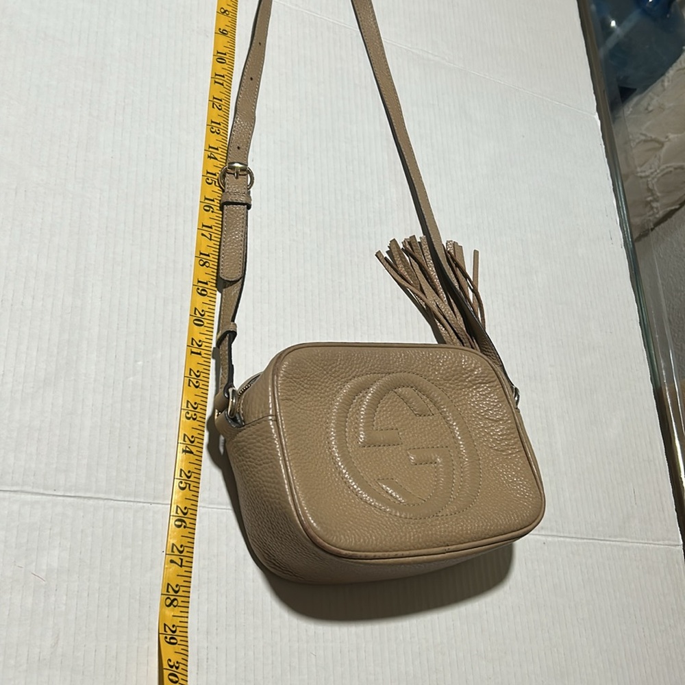 Gucci Beige Leather Crossbody Bag - Picture 14 of 15